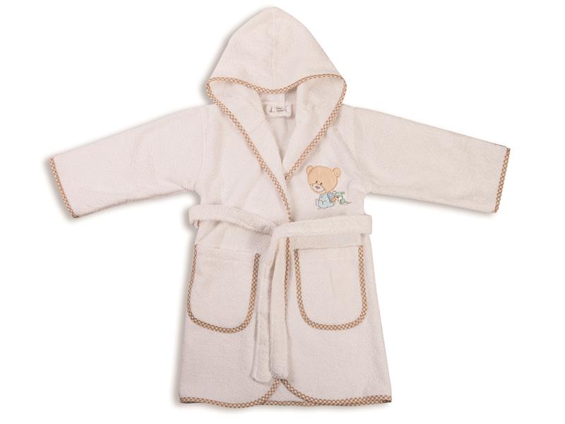 ΜΠΟΥΡΝΟΥΖΙ ΒΡΕΦ Cotton 100% SIZE:02 HAPPY BEARS 21 ΛΕΥΚΟ/ΜΠΕΖ