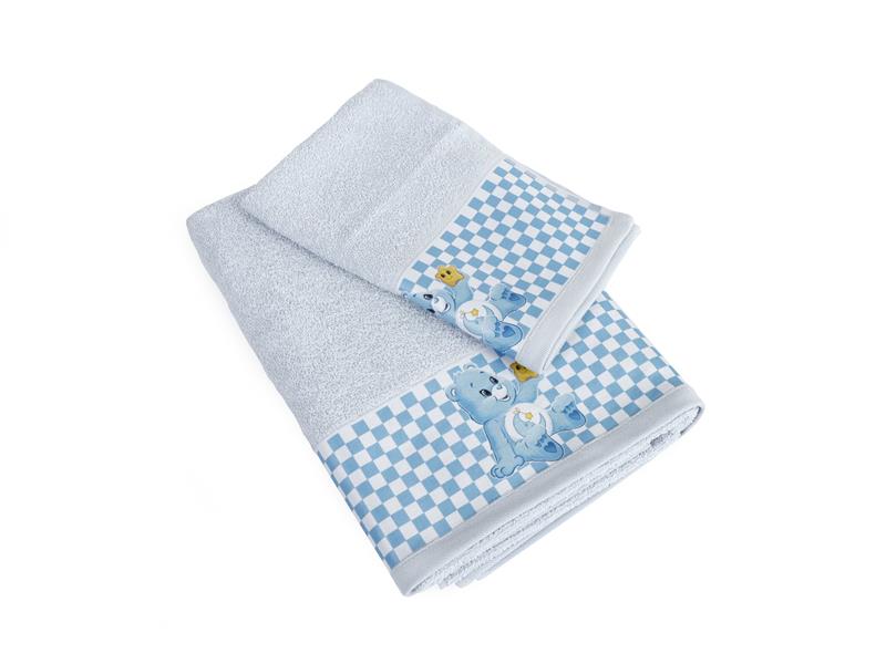 ΠΕΤΣΕΤΑ ΜΕ ΨΗΦΙΑΚΗ ΕΚΤΥΠΩΣΗ ΣΕΤ 2 τεμ ΒΡΕΦ Cotton 100% 30X50,70X140 Baby Bear 83 ΣΙΕΛ