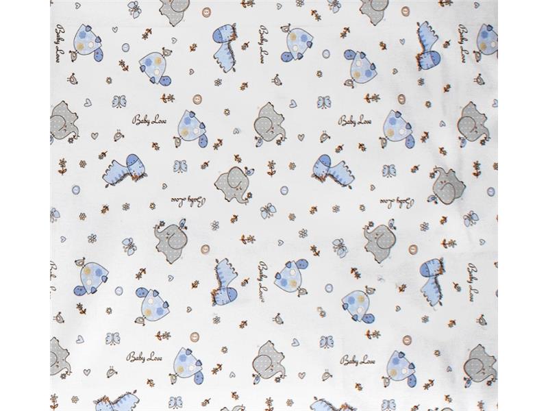 ΣΕΝΤΟΝΑΚΙ ΛΙΚΝΟΥ ΒΡΕΦ Cotton 100% 80Χ110 Elephant 174 Blue