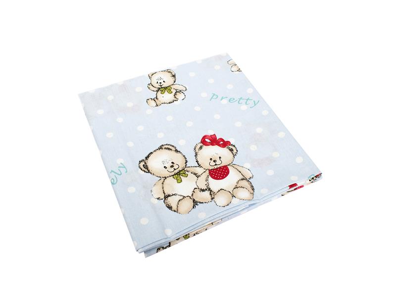 ΣΕΝΤΟΝΑΚΙ ΛΙΚΝΟΥ ΒΡΕΦ Cotton 100% 80Χ110 Two Lovely Bears 64 Blue