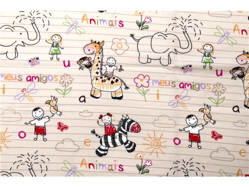 ΣΕΝΤΟΝΑΚΙ ΛΙΚΝΟΥ ΒΡΕΦ Flannel Cotton 100% 80Χ110 Africa 145 Beige