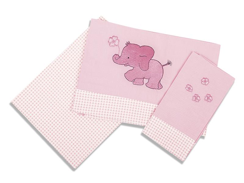 ΣΕΝΤΟΝΙΑ ΣΕΤ 3 τεμ ΒΡΕΦ Cotton 100% 120Χ170 ΕΛΕΦΑΝΤΑΚΙ 15 ΡΟΖ
