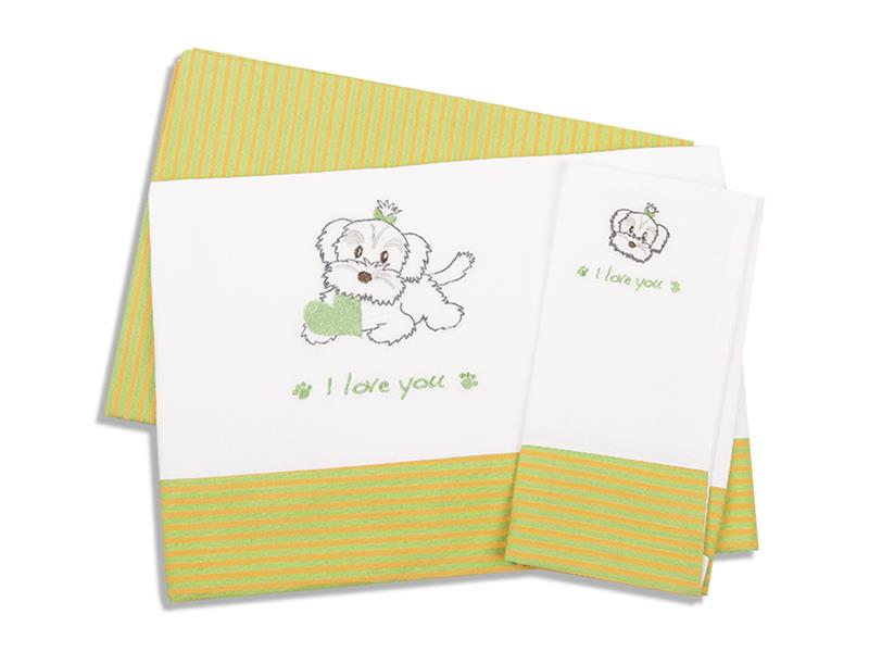 ΣΕΝΤΟΝΙΑ ΣΕΤ 3 τεμ ΒΡΕΦ Cotton 100% 120Χ170 ΣΚΥΛΑΚΙ 120 ΛΑΧ/ΠΟΡΤ/ΛΕΥΚΟ