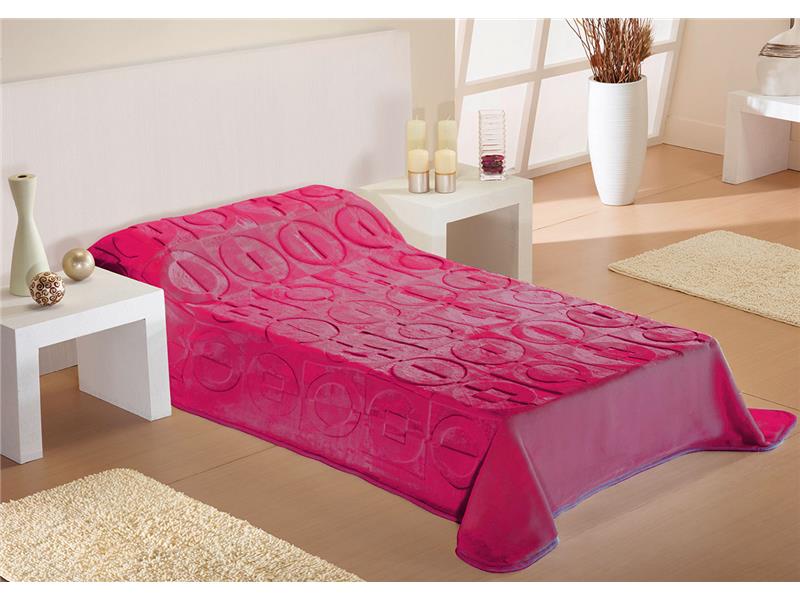 ΚΟΥΒΕΡΤΑ ΕΝΗΛ Polyester 160X220 ΑΝΑΓΛΥΦΗ  Fuchsia