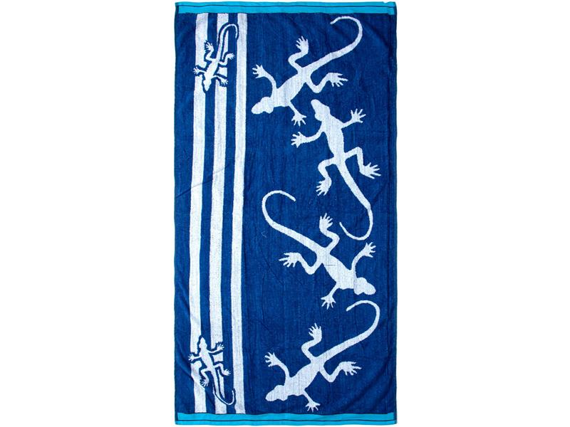 ΠΕΤΣΕΤΑ ΘΑΛΑΣΣΗΣ ΒΕΛΟΥΤΕ ΕΝΗΛ Cotton 100% 90X170 Lizard 112 Blue