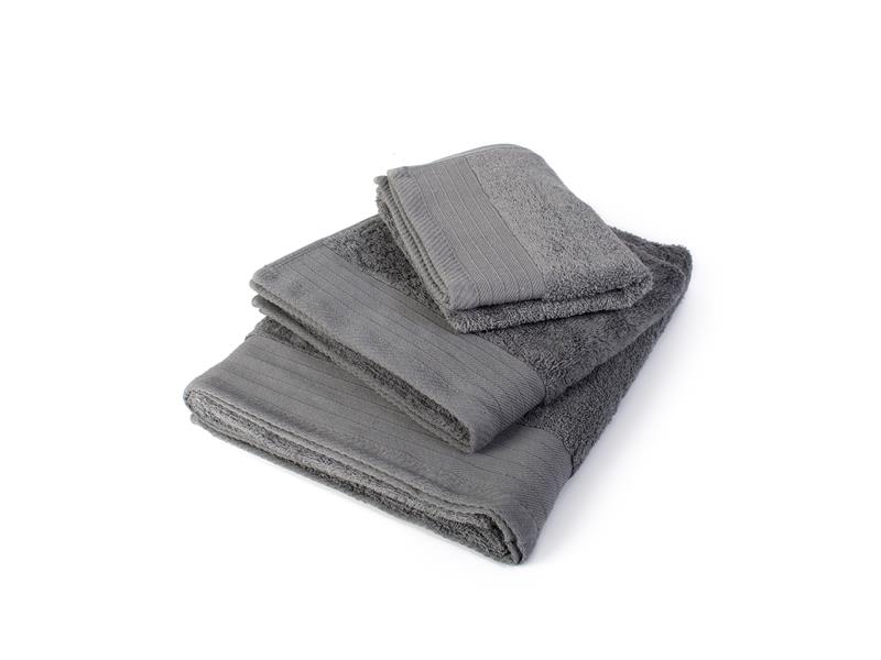 ΠΕΤΣΕΤΑ ΣΕΤ 3 τεμ ΕΝΗΛ Cotton 100% 40Χ60,50Χ100,80Χ150 ΠΕΝΙΕ 500 gsm  ΓΚΡΙ