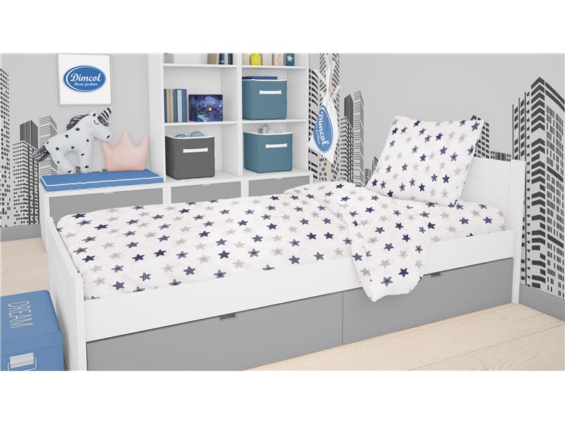 ΣΕΝΤΟΝΙΑ ΕΜΠΡΙΜΕ ΣΕΤ 2 τεμ ΠΑΙΔ Cotton 100% 160Χ240 Star 102 Blue
