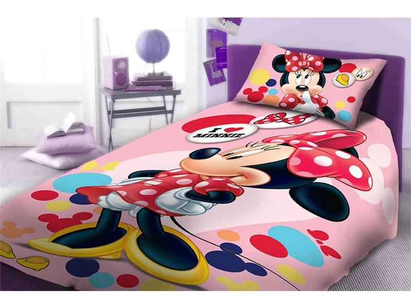 ΣΕΝΤΟΝΙΑ ΣΕΤ 4 τεμ ΠΑΙΔ Cotton 100% 165Χ245 MINNIE 954 Digital Print