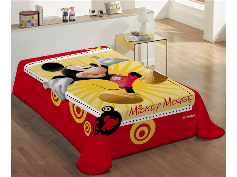 ΚΟΥΒΕΡΤΑ ΠΑΙΔ Polyester 160X220 MICKEY 562 ΚΟΚΚΙΝΟ