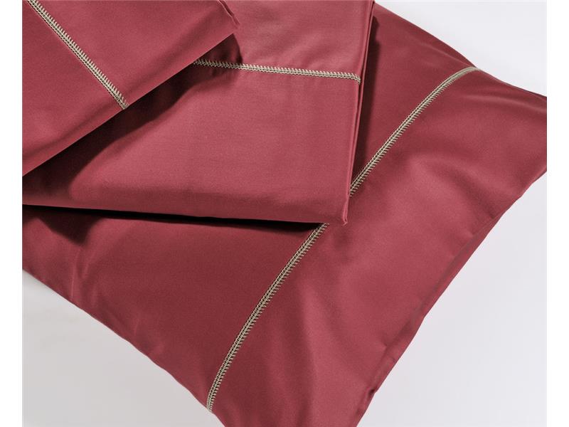 Μαξιλαροθήκες Oxford Down Town Solid Colours S250/9 Red Βαμβακοσατέν