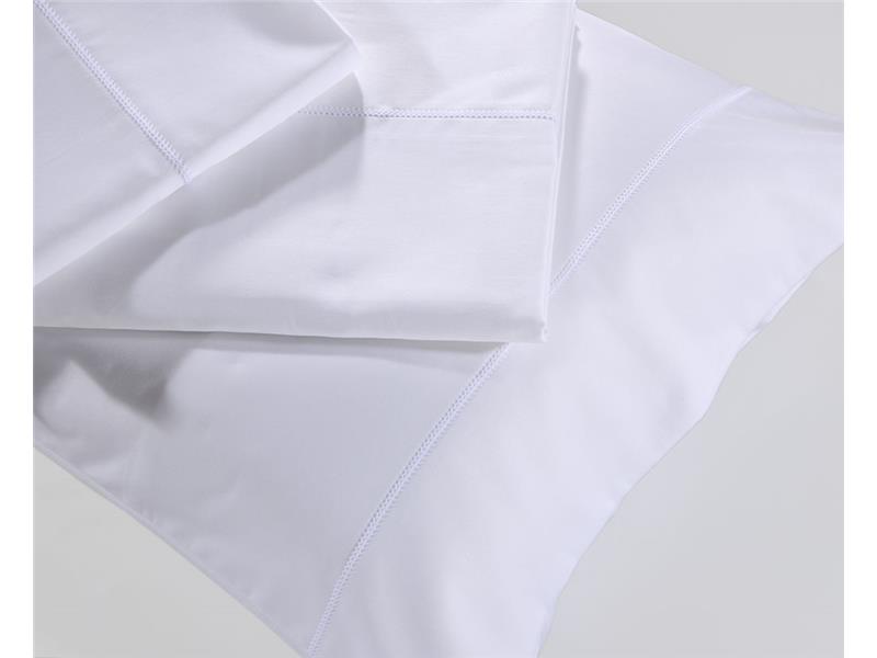 Μαξιλαροθήκες Oxford Down Town Solid Colours S250/1 White Βαμβακοσατέν 