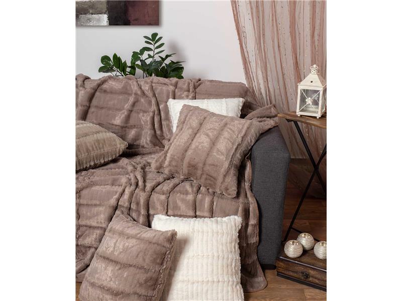 ΡΙΧΤΑΡΙΑ stripe (180cm x 180cm) καφέ