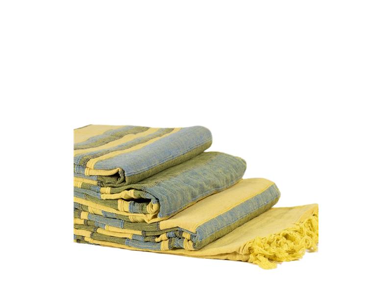 ΡΙΧΤΑΡΙΑ kerala (150cm x 180cm/170cm x 230cm/170cm x 270cm) κίτρινο/πράσινο