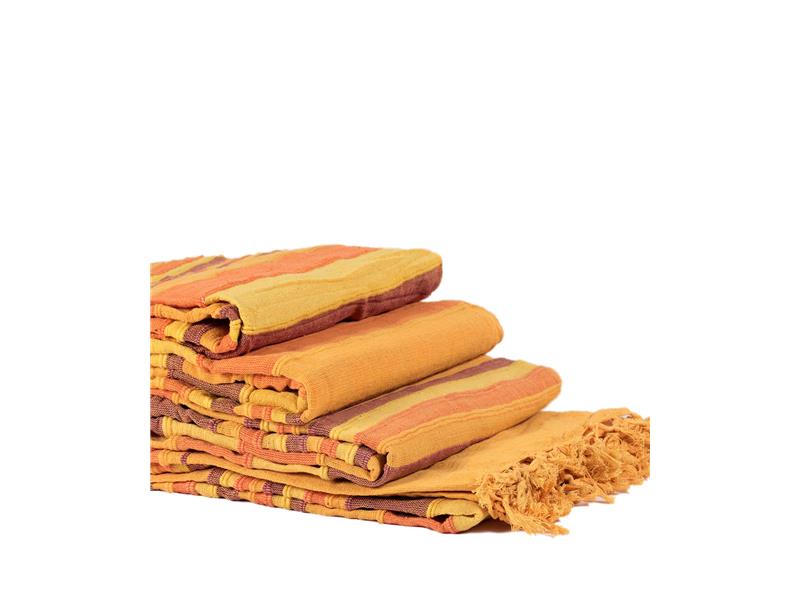 ΡΙΧΤΑΡΙΑ kerala (150cm x 180cm/170cm x 230cm/170cm x 270cm) πορτοκαλί/κίτρινο