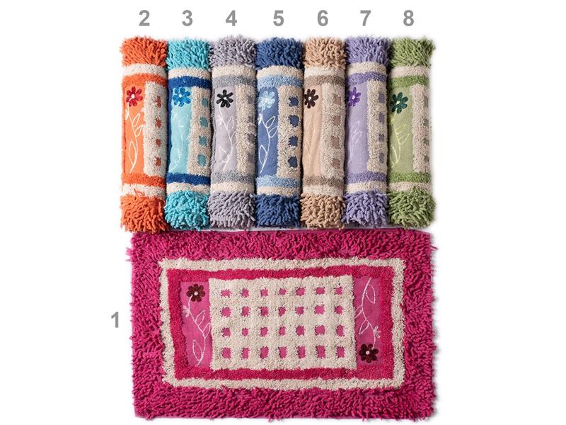 ΠΑΤΑΚΙΑ λουλούδι (50cm x 80cm)  ρόζ