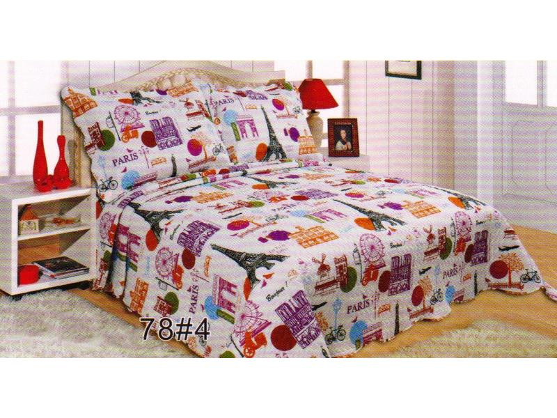 ΚΟΥΒΕΡΛΙ σετ (220cm x 240cm + 2 x 50cm x 70cm) W64578#4