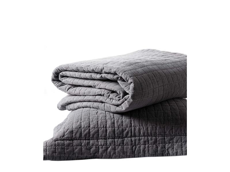 ΚΟΥΒΕΡΛΙ σετ (220cm x 240cm + 2 x 50cm x 70cm)  STONEWASHED GREY