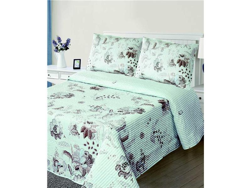 ΚΟΥΒΕΡΛΙ σετ (220cm x 240cm + 2 x 50cm x 70cm) 5305 σιέλ