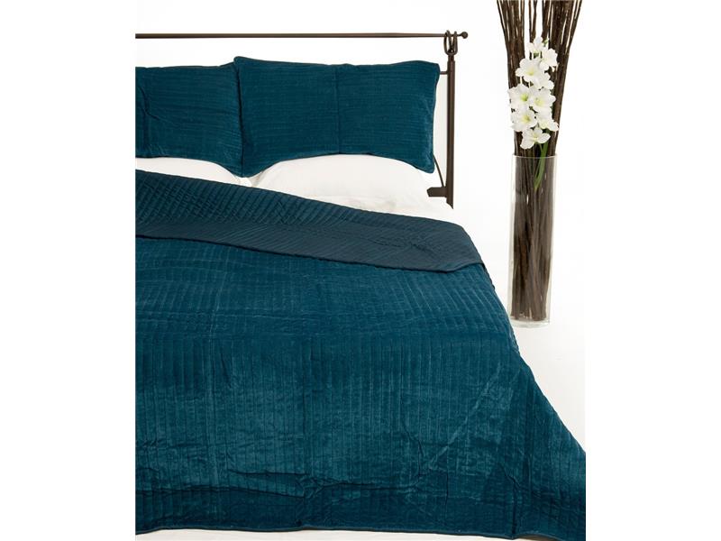 ΚΟΥΒΕΡΛΙ σετ (220cm x 240cm + 2 x 50cm x 70cm)  VELVET ράφ