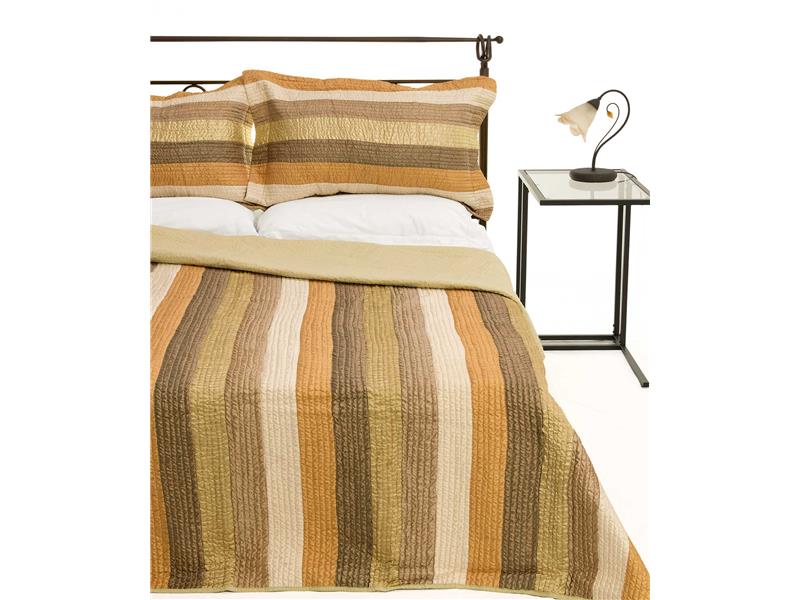 ΚΟΥΒΕΡΛΙ σετ (160cm x 220cm + 1 x 50cm x 70cm)  6329 λαδί