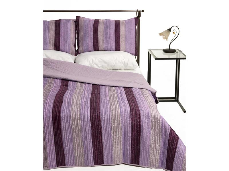 ΚΟΥΒΕΡΛΙ σετ (160cm x 220cm + 1 x 50cm x 70cm) 6329 μώβ