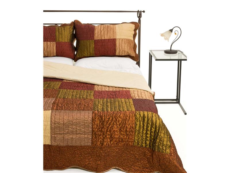 ΚΟΥΒΕΡΛΙ σετ (220cm x 240cm + 2 x 50cm x 70cm)  6155 κεραμιδί