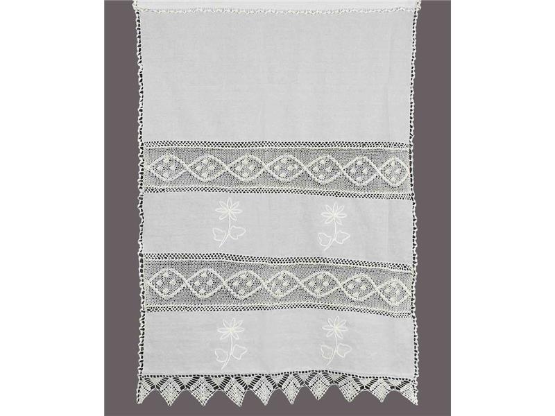 κουρτίνα NT1-2 (140cm x 260cm) λευκό με τούνελ