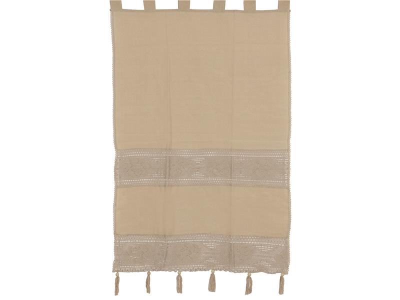 κουρτίνα 450 (160cm x 160cm) ecru με τιράντες