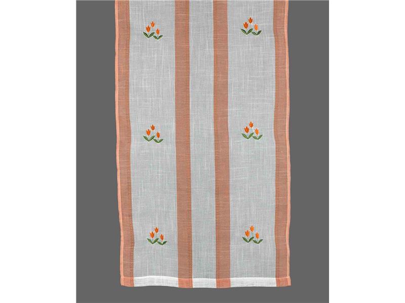 κουρτίνα 315 (160cm x 160cm) πορτοκαλί με τιράντα