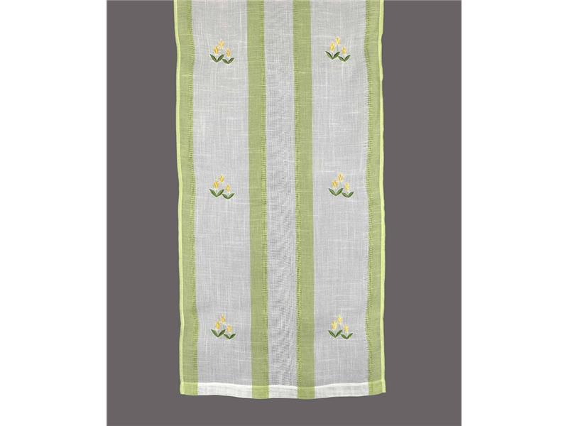 κουρτίνα 315 (90cm x 135cm) λαχανί με τιράντα