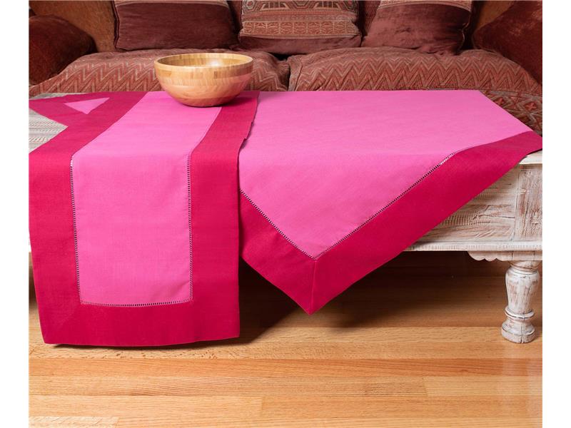 καρέ (90cm x 90cm)  bg17 φούξια/ανοιχτό μωβ