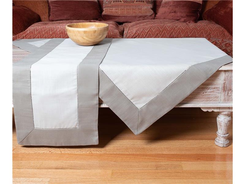 τραπεζοκαρέ (140cm x 140cm)  bg17 γκρι σκούρο/γκρι ανοιχτό