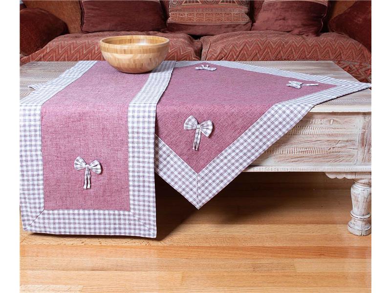 τραβέρσα (45cm x 170cm) bow μωβ