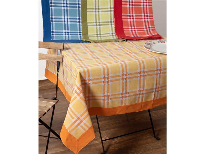 καρέ (90cm x 90cm) moda λευκό καρό πράσινο