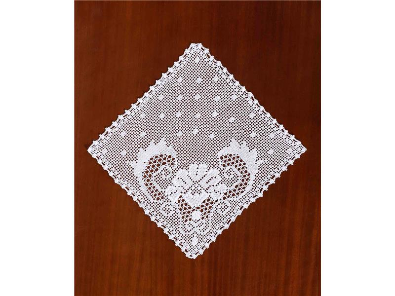 Πετσετάκια γωνίες (33cm x 33cm) 5306 λευκό