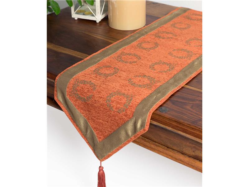 τραβέρσα  (33cm X 170cm)  6416 πορτοκαλί