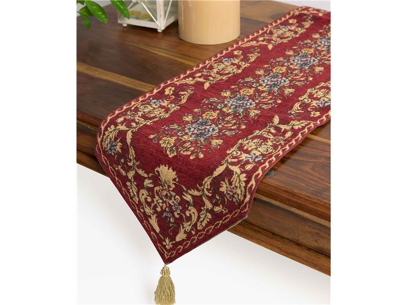 τραβέρσα  (33cm X 125cm)  tr46 μπορντώ