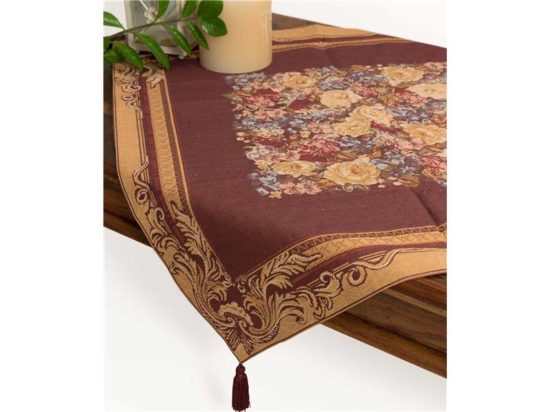 τραπεζοκαρέ  (140cm X 140cm)  2061 μπορντώ