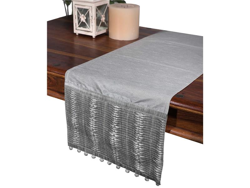 τραβέρσα  (40cm X 170cm)  3819 πλισέ γκρι