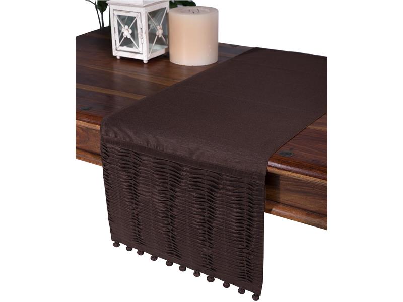 τραπεζοκαρέ  (140cm X 140cm)  3819 πλισέ καφέ