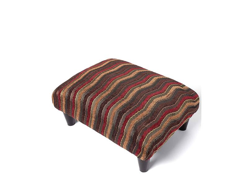 Υποπόδιο (40cm X 30cm X 16cm) 602 κύμα καφέ μακρόστενο