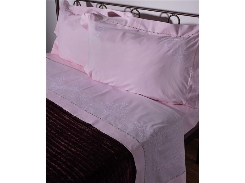 ΧΕΙΡΟΠΟΙΗΤΟ ΣΕΝΤΟΝΙ 624 ΤΕΣΣΑΡΩΝ ΤΕΜΑΧΙΩΝ (225CM X 270CM) ροζ