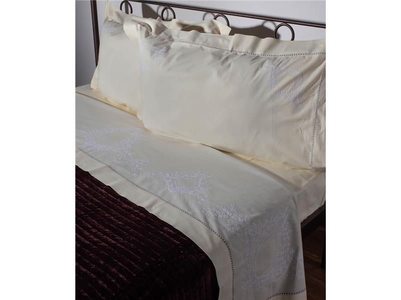 ΧΕΙΡΟΠΟΙΗΤΟ ΣΕΝΤΟΝΙ 624 ΤΕΣΣΑΡΩΝ ΤΕΜΑΧΙΩΝ (225CM X 270CM) ΚΙΤΡΙΝΟ