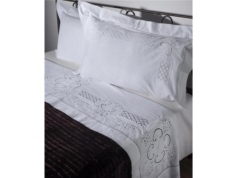 ΧΕΙΡΟΠΟΙΗΤΟ ΣΕΝΤΟΝΙ 710 ΤΡΙΩΝ ΤΕΜΑΧΙΩΝ (225CM X 270CM) ΛΕΥΚΟ