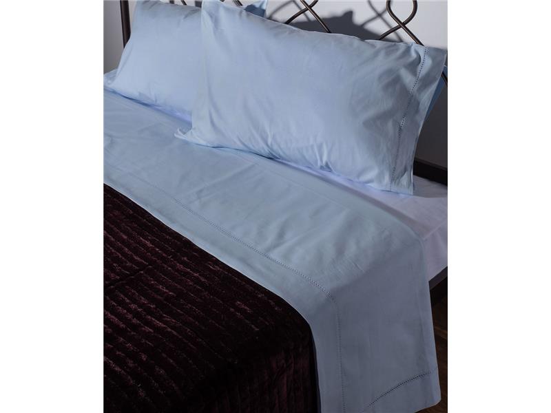 ΧΕΙΡΟΠΟΙΗΤΟ ΣΕΝΤΟΝΙ ΜΕ ΑΖΟΥΡ ΝΧ46 ΤΡΙΩΝ ΤΕΜΑΧΙΩΝ (225CM X 250CM) ΣΙΕΛ