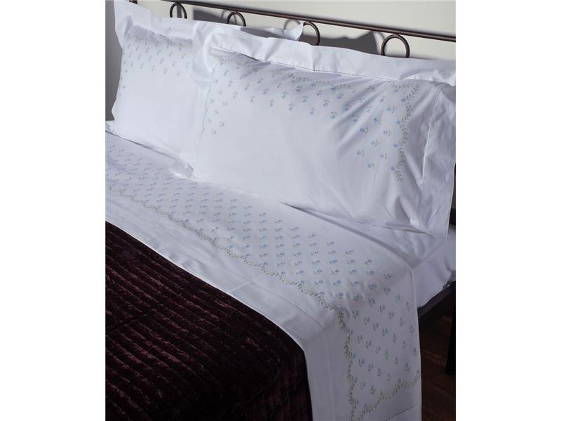 ΧΕΙΡΟΠΟΙΗΤΟ ΣΕΝΤΟΝΙ ΜΕ ΚΕΝΤΗΜΑ 2806A ΤΕΣΣΑΡΩΝ ΤΕΜΑΧΙΩΝ (225CM X 270CM) ΛΕΥΚΟ ΣΙΕΛ