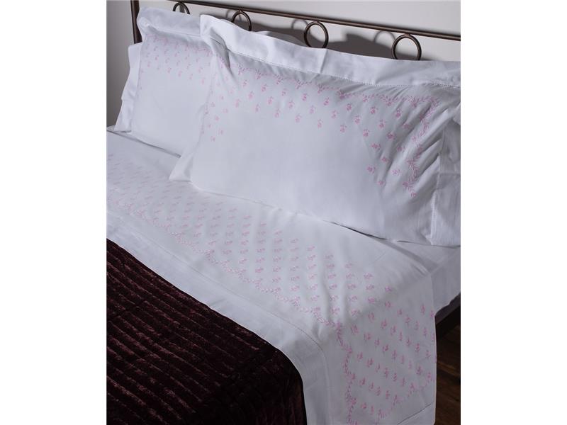 ΧΕΙΡΟΠΟΙΗΤΟ ΣΕΝΤΟΝΙ ΜΕ ΚΕΝΤΗΜΑ 2806B ΤΡΙΩΝ ΤΕΜΑΧΙΩΝ (180CM X 270CM) ΛΕΥΚΟ ΡΟΖ