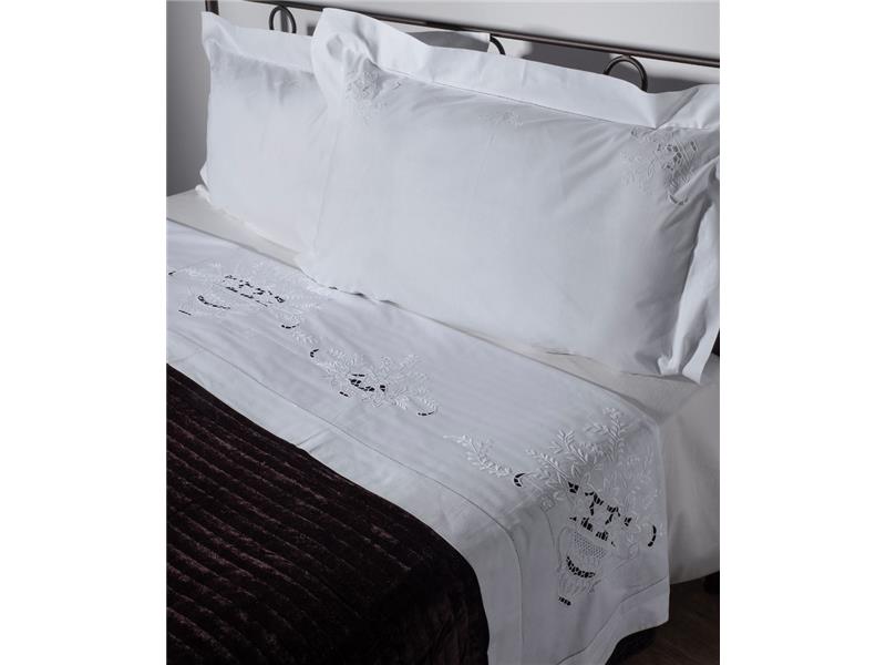 ΧΕΙΡΟΠΟΙΗΤΟ ΚΟΦΤΟ ΣΕΝΤΟΝΙ 4187 ΤΡΙΩΝ ΤΕΜΑΧΙΩΝ (225CM X 270CM) ΛΕΥΚΟ