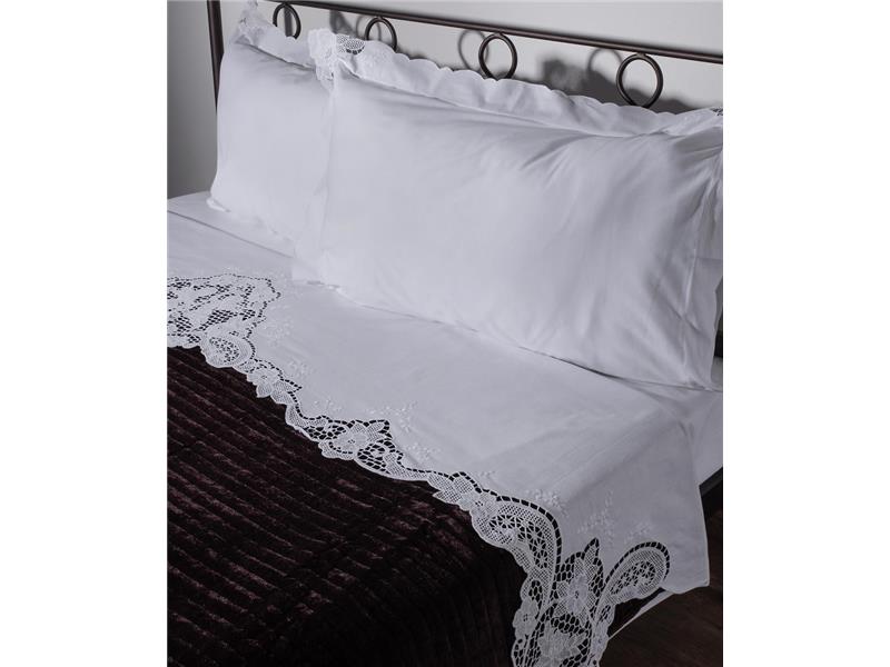 ΧΕΙΡΟΠΟΙΗΤΟ ΚΗΠΟΥΡ ΣΕΝΤΟΝΙ 8376 ΤΕΣΣΑΡΩΝ ΤΕΜΑΧΙΩΝ (225CM X 270CM) ΛΕΥΚΟ