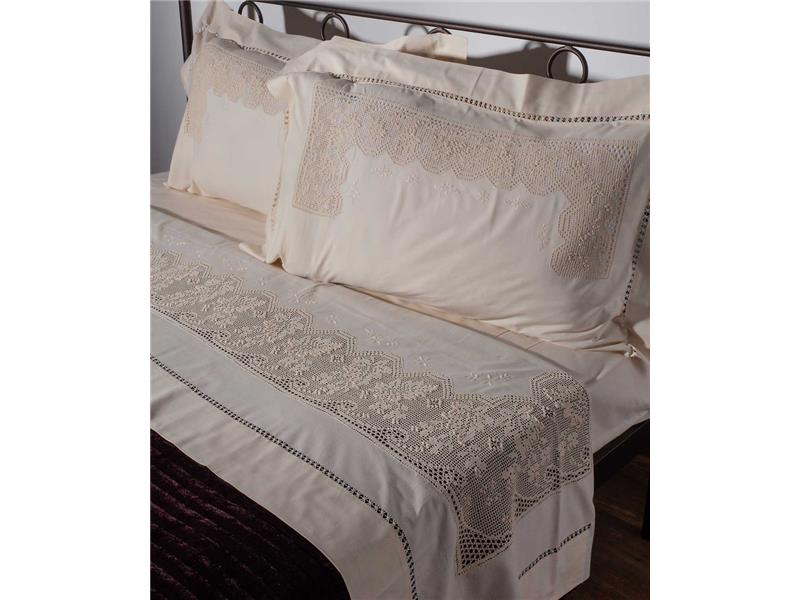 ΧΕΙΡΟΠΟΙΗΤΟ ΠΛΕΚΤΟ ΣΕΝΤΟΝΙ 4642 ΤΕΣΣΑΡΩΝ ΤΕΜΑΧΙΩΝ (225CM X 270CM) ΜΠΕΖ